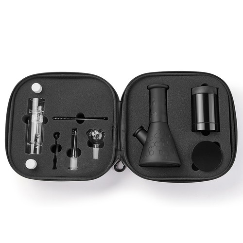 Silicone glass bong set - silicone,