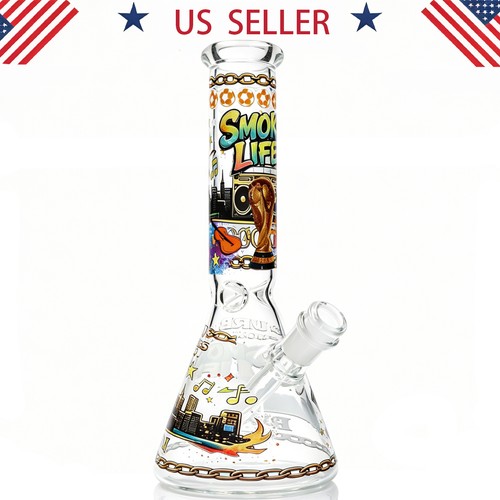 Football 10in glass bong and - football,