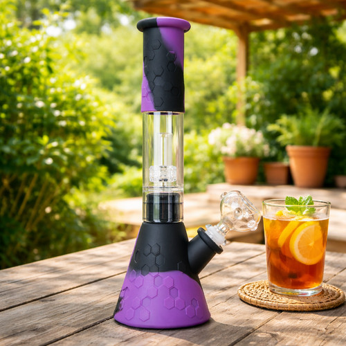 Heavy duty glass bong - glass,