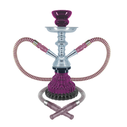 Purple hose hookah set - hose,